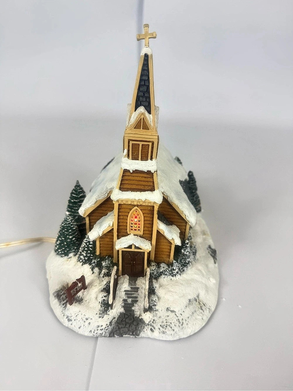 Vintage Terry Redlin Hawthorne Village Birch Valley Church 2000